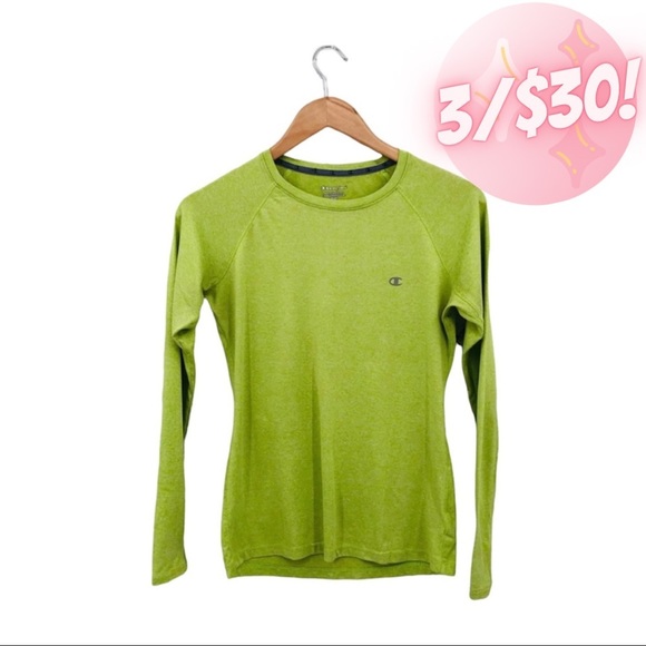 Champion Tops - V028 💖 Champion Long Sleeve Crew Neck Top Green
